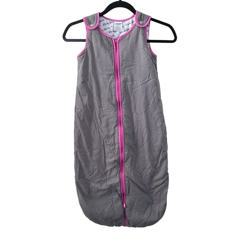 Baby DeeDee Sleep Sack TOG 2.5 Sleep Nest - Gray & Pink - Size L 18-36M